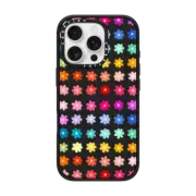 iPhone 16 Pro Impact Case MagSafe Compatible Rainbow Flowers