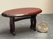 Dollhouse Miniature Coffee Table B Mahogany 1:12 inch scale F193 Dollys Gallery