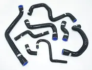 For Mini Cooper S 1.6L R55 R56 R57 Turbo 07-14 Silicone Coolant Heater Hose Ki -Black