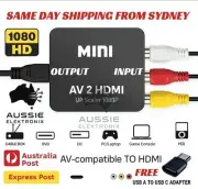AV to HDMI Converter RCA to HDMI Adapter AV2HDMI Converter Gaming DVD CD Player