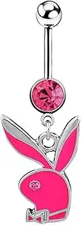 [FrEshn] Nose Ring Women Sexy Rhinestone Dangle Belly Button Chain Navel Piercing Ring Body Jewelry Waist Chain Button Puncture Jewelry Fake Nose Ring (Style : A5387-RE)