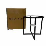 West Elm Toilet Paper Stand Round Bronze NEW 9072763 Spare toilet paper holder J