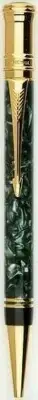 Parker Duofold Pencil Marble Green & Gold 0.9mm New In Box Made In Uk