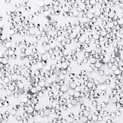 1440Pcs Silver Crystal Rhinestones,Glass Flatback Rhinestones Gemstones for Nail