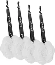Amosfun 4pcs Flower Shaped Indoor Air Freshener Hanging Wardrobe Car Deodoriser Creative Aromatherapy Diffuser for Home Office Closet Decoration