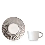 Bernardaud Twist Platinum Espresso Cup - Exclusive