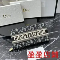 在飛比找蝦皮購物優惠-盈盈二手/Dior/迪奧長夾 皮夾 錢包 錢夾卡夾 鈔票夾 