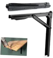 24inch Folding Shelf Brackets Garage Heavy Duty Steel Max Load 500lb 2 Pack