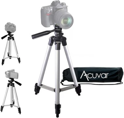 50" Inch Professional Camera/Video Tripod Stand for DSLR Cameras/Camcorders