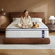 [BCNUW] King Size Mattress 14 Inch,King Bed Mattress in a Box,with Multi-Layer Construction&Zoned Support System, Gel Memory Foam & Edge Support, Medium Firm Hybrid Mattress for Pressure Relief