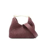 [Elleme] Elleme Boomerang Woven Leather Top-handle Tote Bag ONE SIZE RED