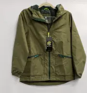 Champion Boys' Rain Jacket Water Resistant Cliffside Green size M NWT
