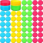 Hiboom Kids Flying Discs 3.4 Inch Mini Classic Flying Disks Bulk Soft Flyer Toy for Outdoor Pets Dog Yard Lawn Games Party Kindergarten Teaching Favors, 4 Colors
