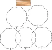 PERSELOSO 5pcs Round Fan Skeleton Vintage Hand Fan Handheld Fan Hoop Fan Folding Handles Fan Making Material Fan Material Decorative Hand Fan Handheld Fan Material Wood