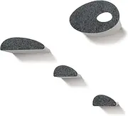 Accessory ADD-ON Set of 4 Facades Covers Compatible with Cat Wall Shelves by Pryde Pets - 100% Sustainable PET Felt - Climbers Sold Seperately - Cats Shelf Privacy and Safety Bumpers (Charcoal)