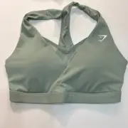 Gymshark Crossover Sports Bra - Desert Sage Green women’s Small-NWT