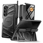Magnetic for Z Fold 6 Case with S Pen Holder & Stand, Samsung z fold 6 Black