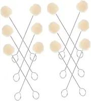 JEWEDECO Leather Dye Kit with 30pcs Wool Balls Dye Applicator Brush Leather Crafting Equipment for DIY Projects