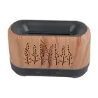 HG (US Plug)Humidifier 200ml Diffuser Wood Grain Flame Pattern Light Low N