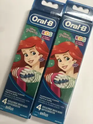 德國百靈 Oral-B 歐樂B 迪士尼 皮卡丘 寶可夢 兒童電動牙刷專用替換刷頭 EB10 2入/盒 3+