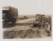REPRINT OF ORIGINAL WWI PHOTO OF THE BATTLE OF MENIN ROAD