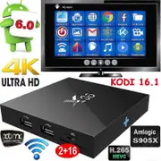Android 6.0 TV BOX X96 New 16.1 S905X WIFI 4K Movies 2GB+16GB UK Yalo