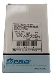 X10 Pro 3-Way Wall Switch Module PLW2 White