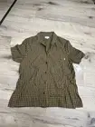 Brixton Womens Bunker Gingham Woven Boyfriend Button Down Shirt Medium Multi NWT
