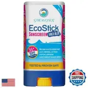 STREAM2SEA EcoStick SPF 35 Mineral Sunscreen Stick, Sweat Water Resistant Sun