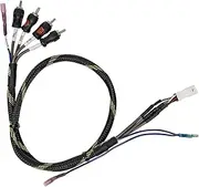 Can-am Maverick R BRP Go Front & Rear RCA Output Harness Plus Remote - Add a Amplifier to OEM Display