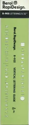 Berol® RapiDesign® Template R-905 Lettering 5/32"