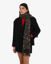Leo Leopard Print Scarf