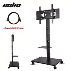 Universal LCD LED Plasma VESA Mount TV Stand Bracket Mobile Trolley Lock Wheels