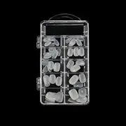 100Pcs Nail Tips Quick Extension Transparent Pr On False Nails Tips Nail Art White