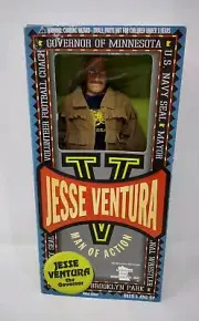 Jesse Ventura Man of Action 12" Figure Navy Seal, Rare Version