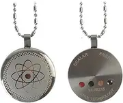 Emf Protection Anti-Radiation Metatron Cube Shield Defense Necklace,Terahertz Cosmic Energy Protection Necklace,Silver Color