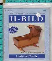 "Heritage Cradle" U-Bild Woodworking Pattern Plans # 666 33" L x 27" W x 27"H