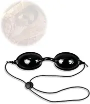 YzmrBdqc Solarium Glasses,Safety Tanning Goggles,UV Protective Glasses, Durable Eye Patch,Eye Patch Light Protection Eyewear,Beauty Instrument Eye Protection Goggles,for Infrared LED Light Therapy