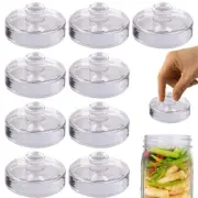 9pcs Fermentation Glass Weights for Large Wide Mouth Mason Jars Easy Grip Handle