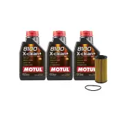 3L Motul 8100 X-CLEAN + 5W30 Wix Filter Motor Oil Change Kit API SN/CF For VW (for: Porsche)