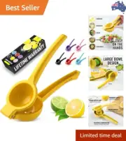 Zulay Premium Quality Metal Lemon Squeezer, Citrus Juicer, Manual Press for E...