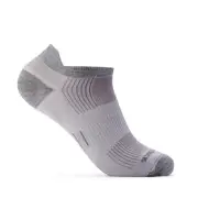 Wrightsock Eco Run Tab L AU 8-11.5 Mens/9.5-11 Womens Grey Marl Unisex Socks