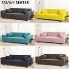 1/2/3/4 Seater Elastic Jacquard Fabric Sofa Cover Stretch Sofa Couch Slipcover