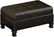 Modern Footrest with Wood Legs, Dressing Table Bedroom Living Room Fitting Room Faux Leather Storage Bench, Space-Saving Stable Storage Stools (Size : 120CM/47.2INCH) (75CM/29.5INCH)
