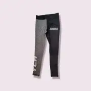 New XS S 2XL Black White Split Sport Active Performance Men Tights Compression