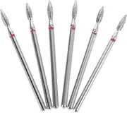 IWOWHERO High Efficiency Nail Drill Bits 6pcs Set for Cuticle Care Manicure Professional Nail Tools