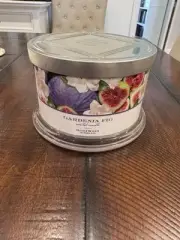 Homeworx by Harry Slatkin Gardenia Fig Candle 4 Wick 18 oz
