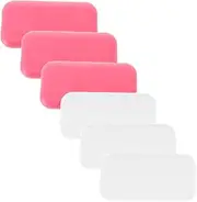 SOESFOUFU 6pcs Eyelash Pad Non-slip Pad Eyelashes Gaskets Silicone Eyelash Pads Eyelash Extension Tools Supplies Forehead Cushions for Eyelashes False Lashes Pallets Silicone Forehead Pads