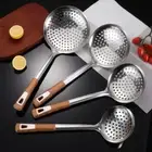 Stainless Steel Colander Filter Spoon Long Handle Ramen Scoop Cooking Tools