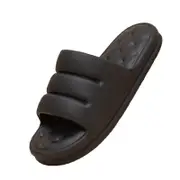 Catzon Womens Feather Recovery Pillow Cloud Slides Sandal-Black2